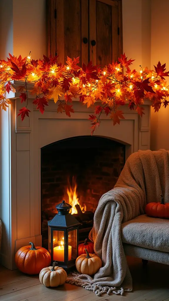 autumn foliage decorative garlands