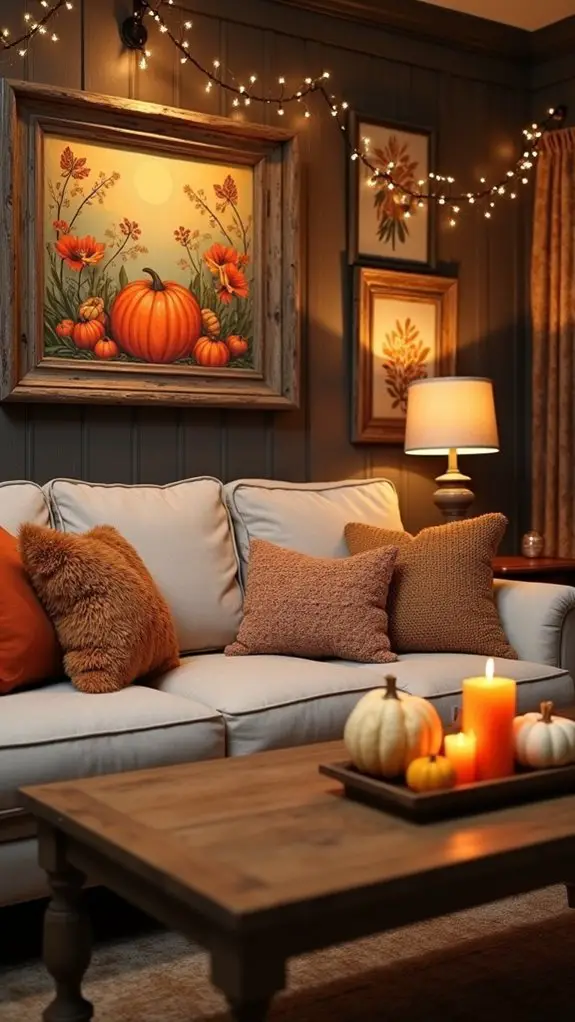 autumn inspired cozy wall decor