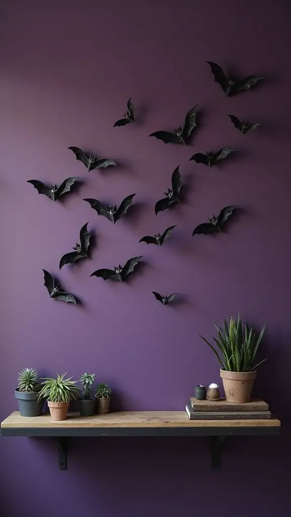 bat silhouettes for decor