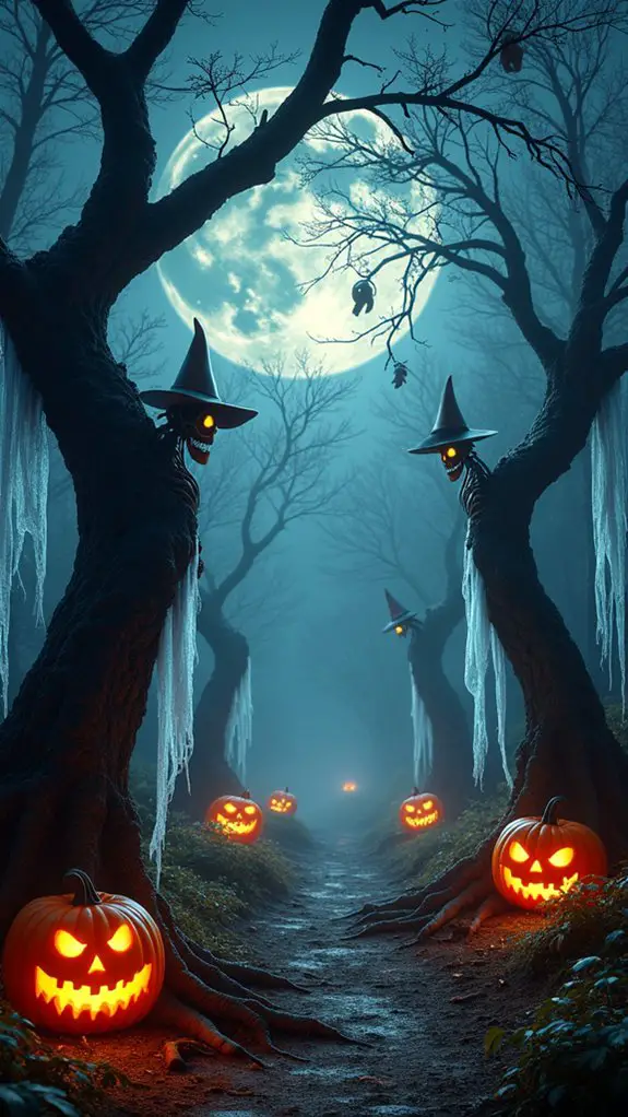 bewitching trees with lights