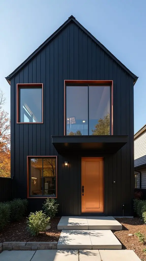 black and copper elegance