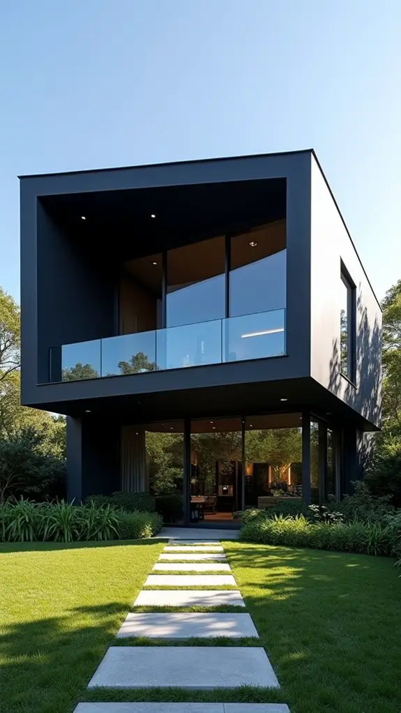 black and glass elegance