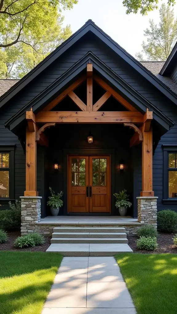 black and wood harmony