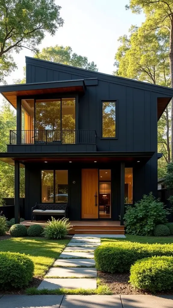 black and wood harmony