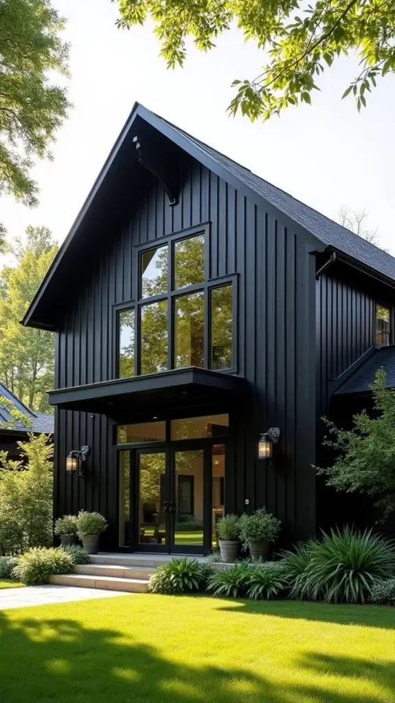 black barn grey accents