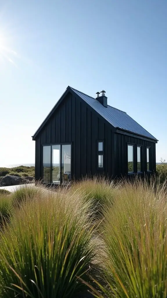 black coastal home elegance