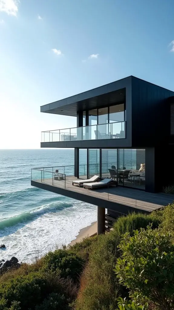 black coastal home elegance