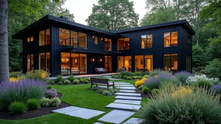 23 Black House Exterior Landscaping Ideas To Complete The Look black house landscaping ideas