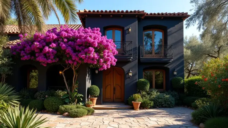 black mediterranean house designs