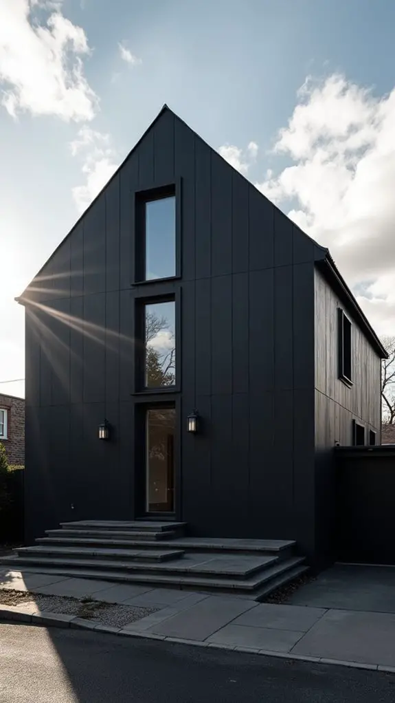 bold black and white contrast