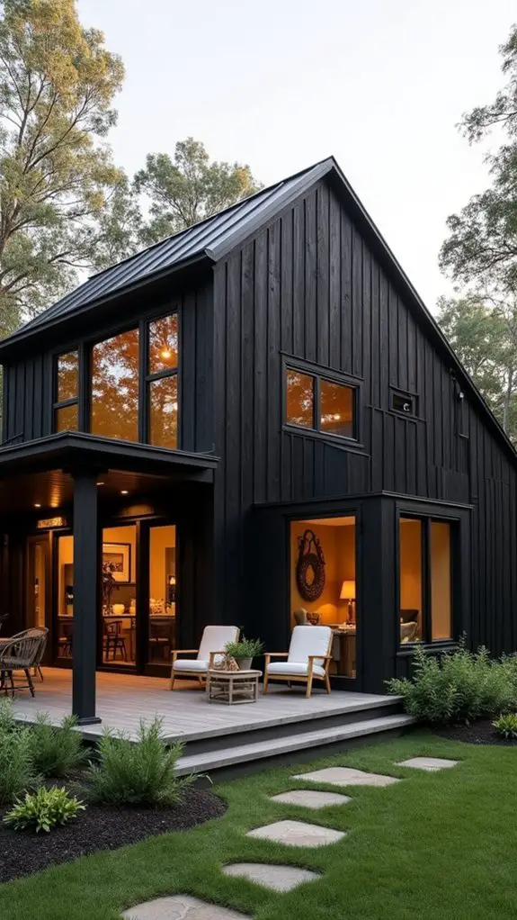 bold black cottage aesthetic