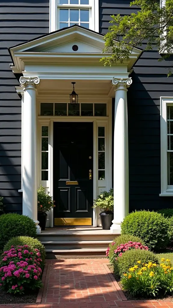 bold black facades elegance