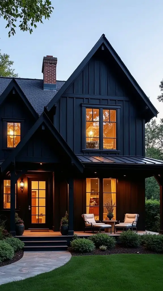 bold black farmhouse elegance