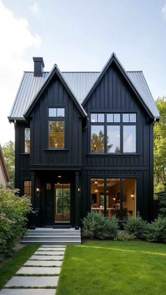 bold black farmhouse exterior