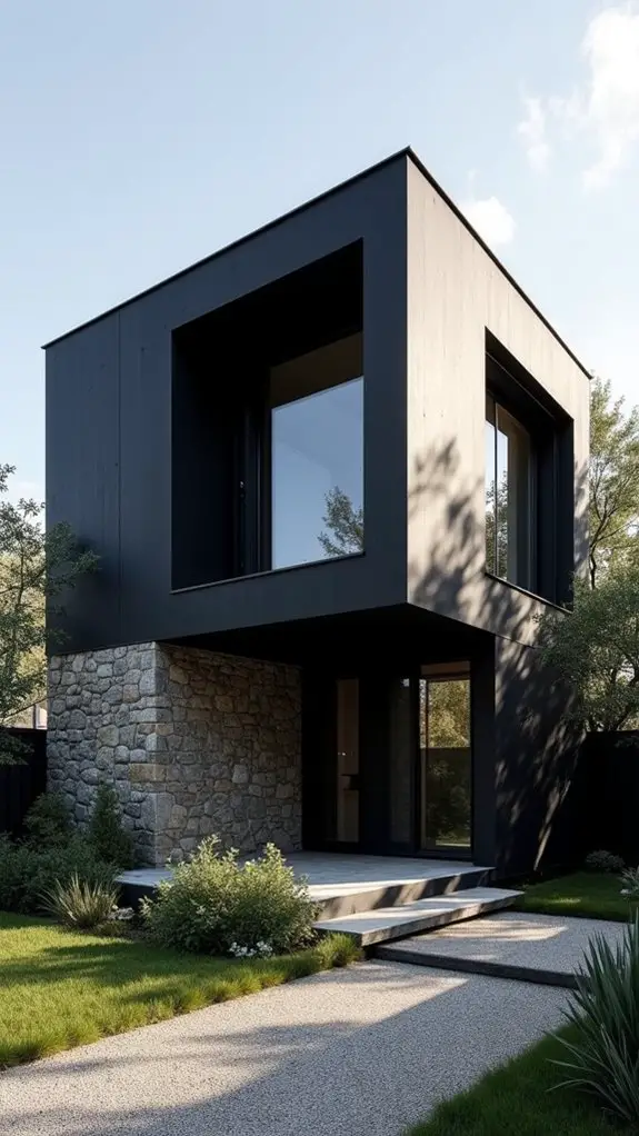 bold black home design