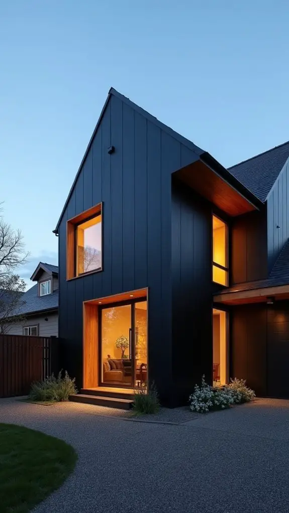 bold black home design