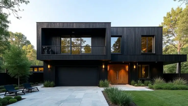 bold black house designs