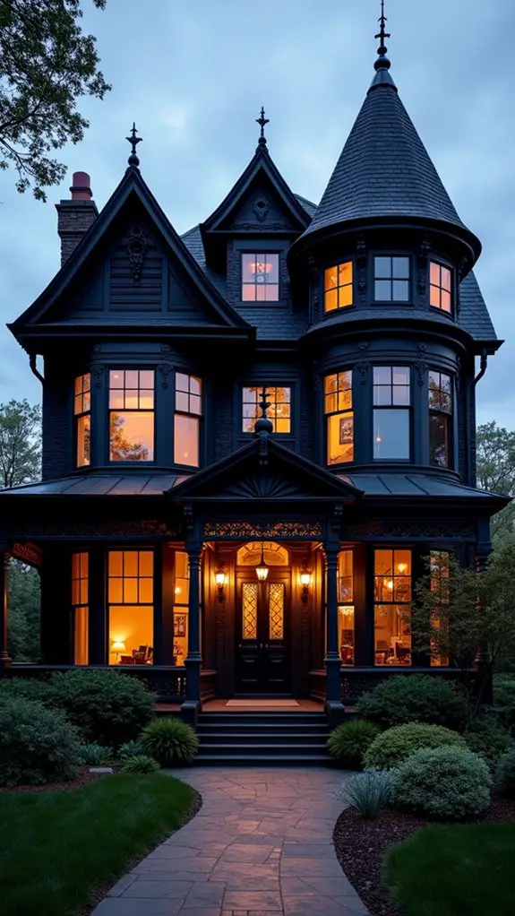 bold black queen anne elegance