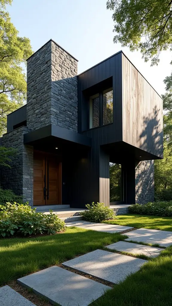 bold black stone elegance