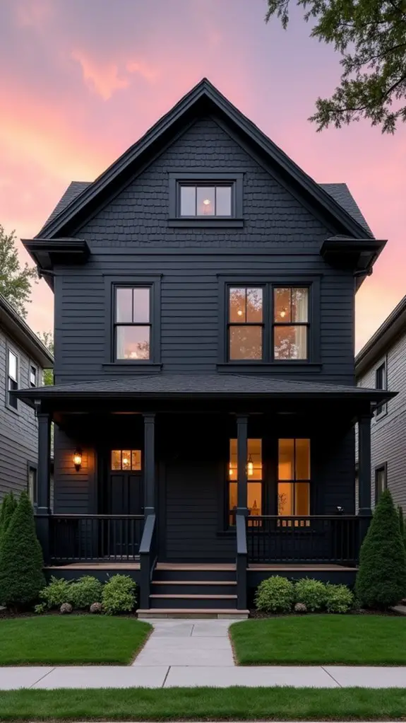 bold black trim elegance