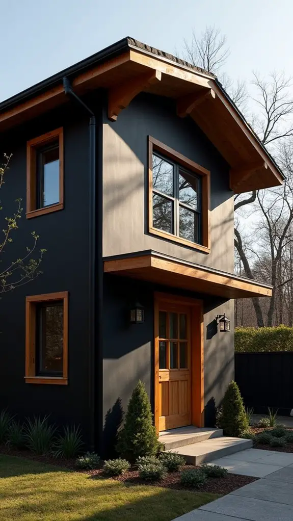 bold black warm cedar