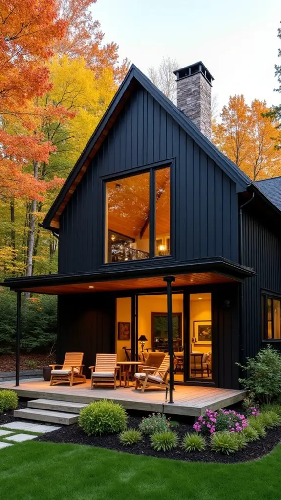 bold black warm wood
