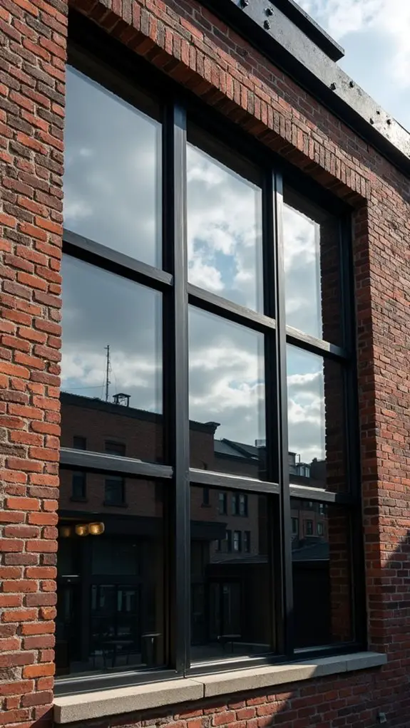 bold black windows aesthetic