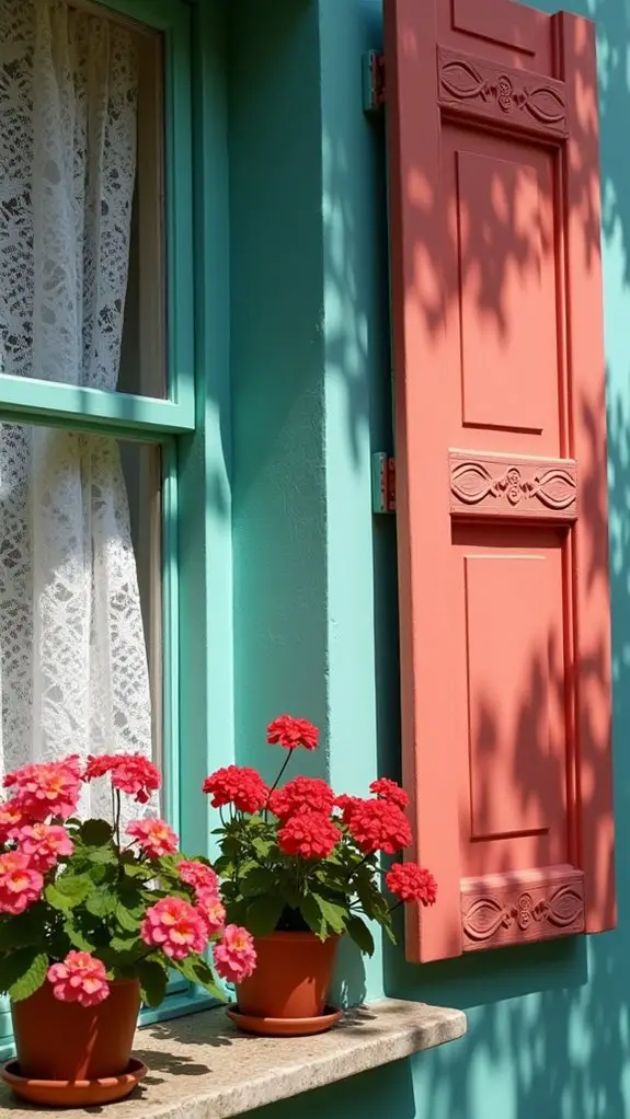 bold colorful window accents