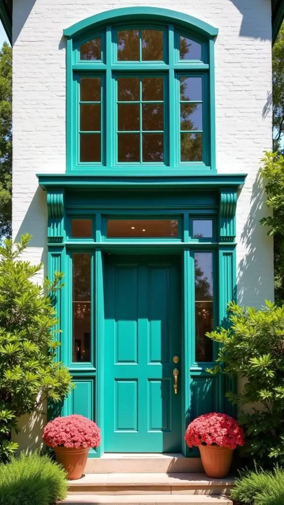 bold colors enhance curb appeal