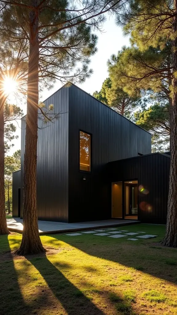 bold design among pines