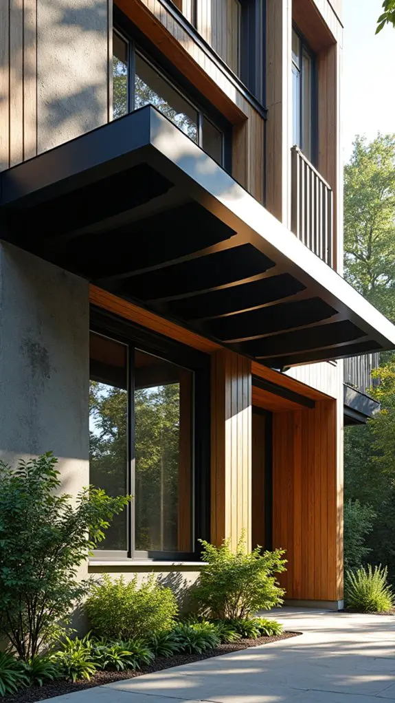 bold industrial overhang aesthetics