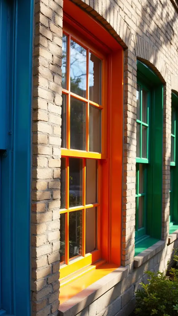 bold sashes enhance home design