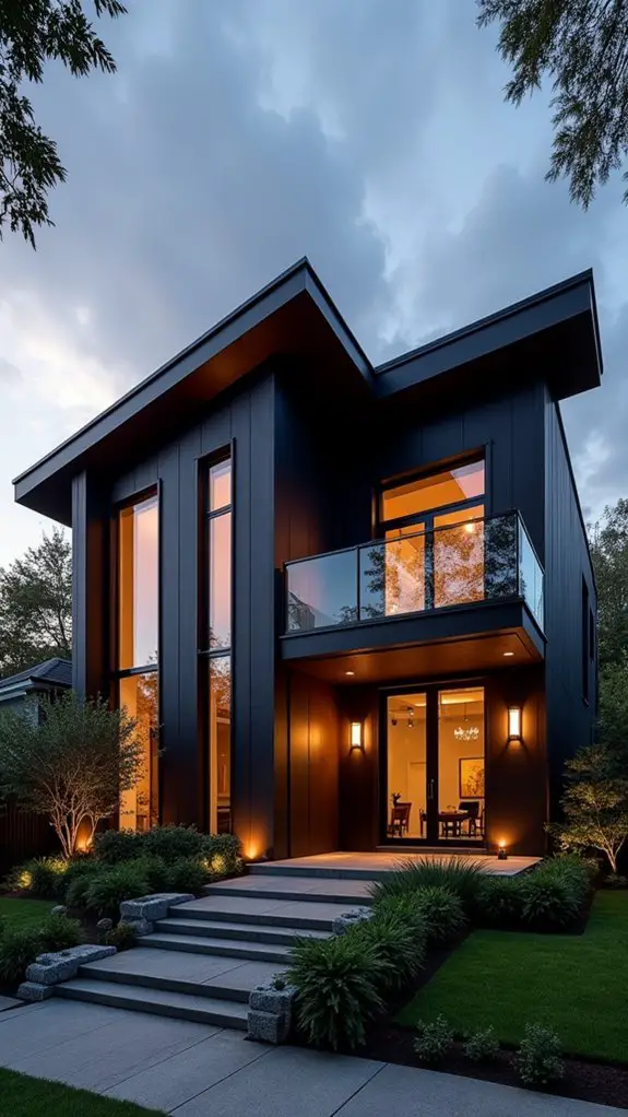 bold taupe and black