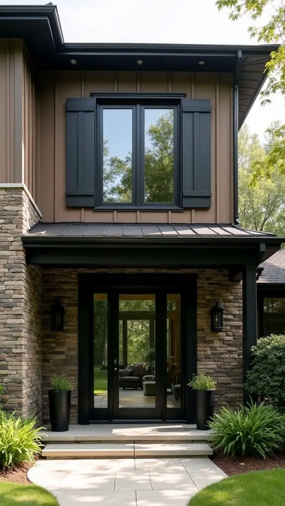 bold taupe matte black