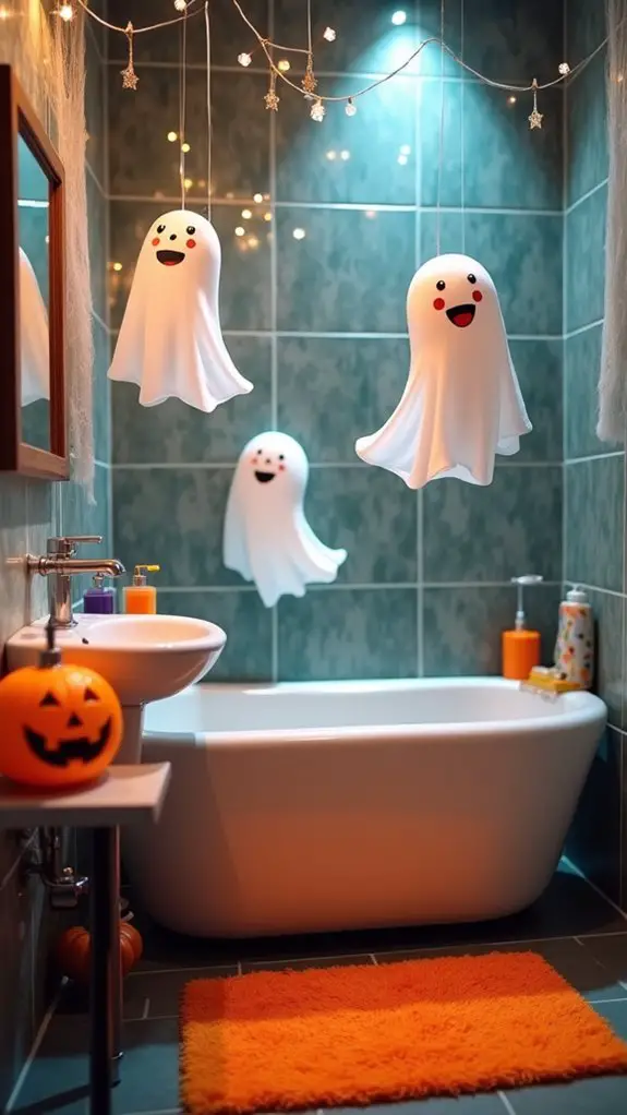 bubbly ghost bathroom decorations