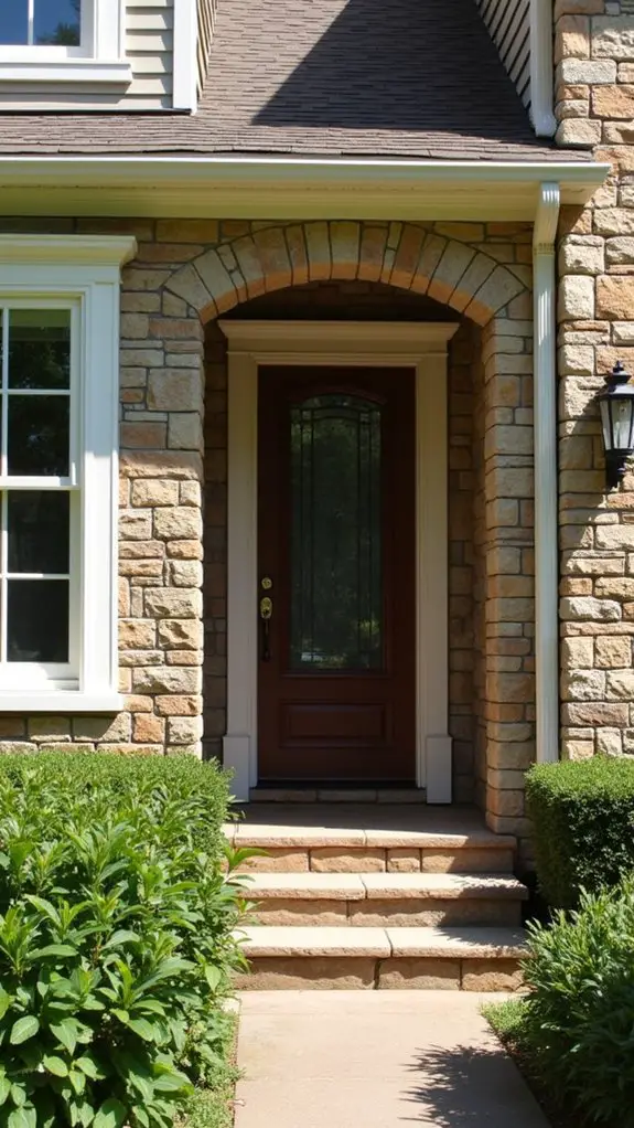 budget friendly faux stone surrounds