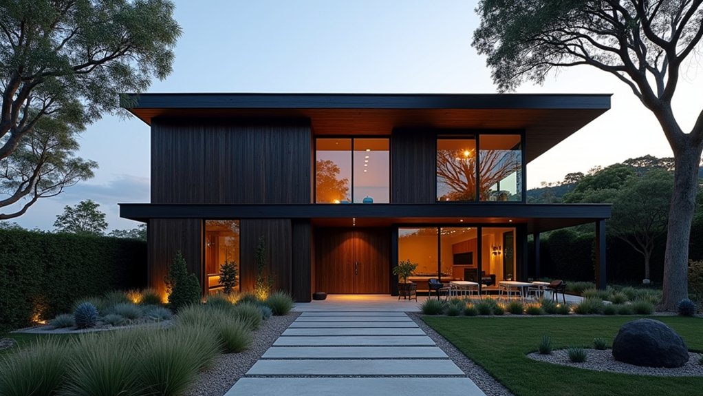 23 Black Japandi House Exterior Designs That Balance Calm And Bold