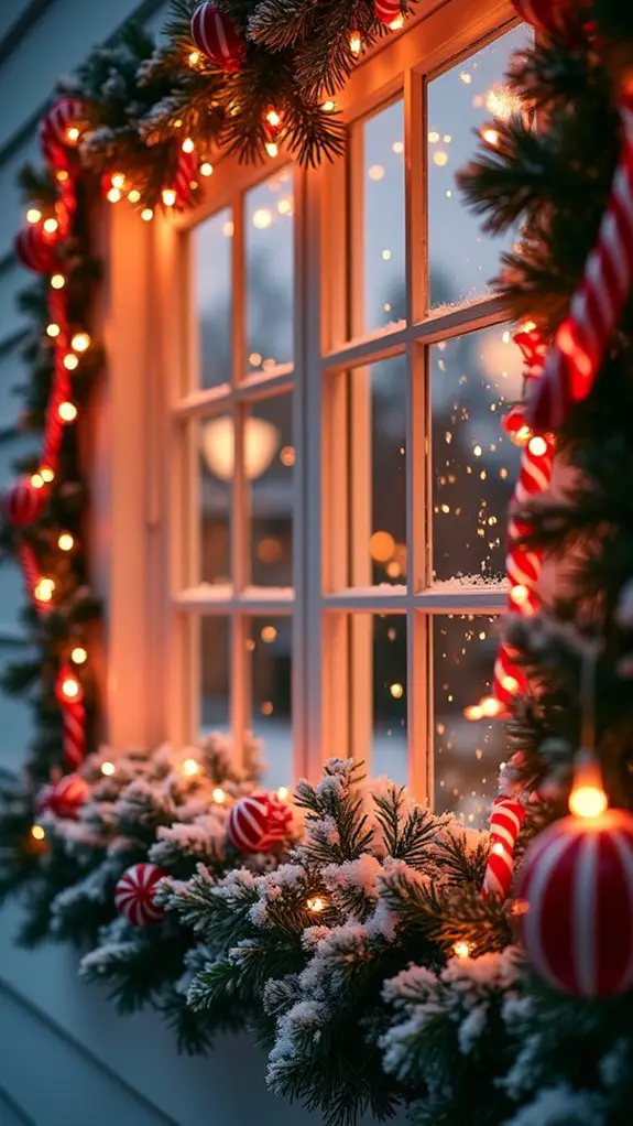 candy cane garland decoration