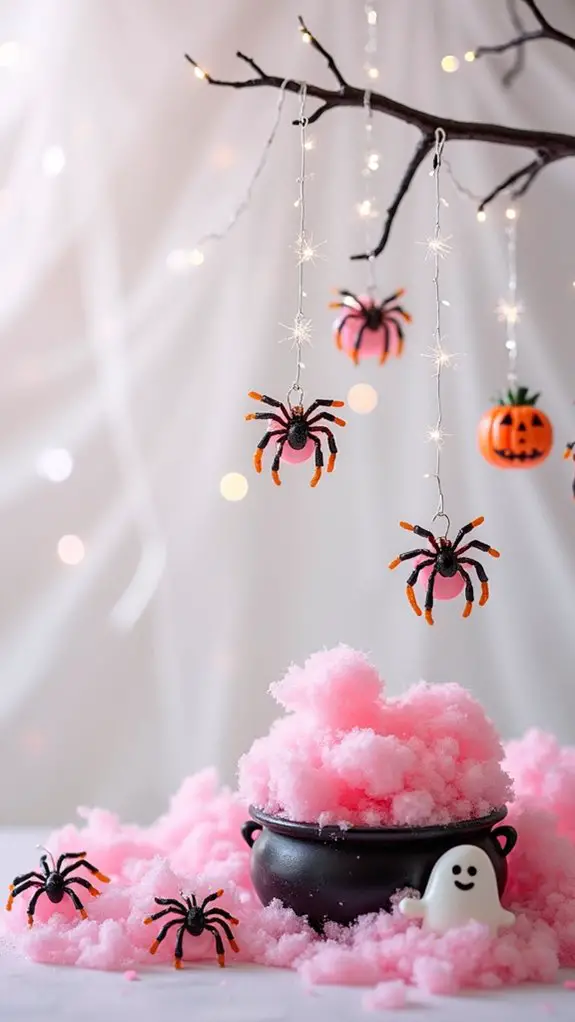 candy coated spooky webs