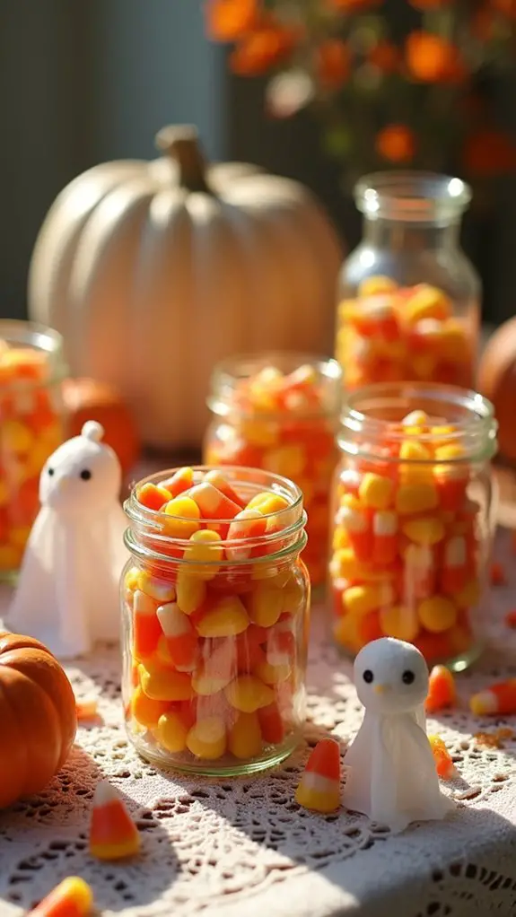 candy corn table decorations