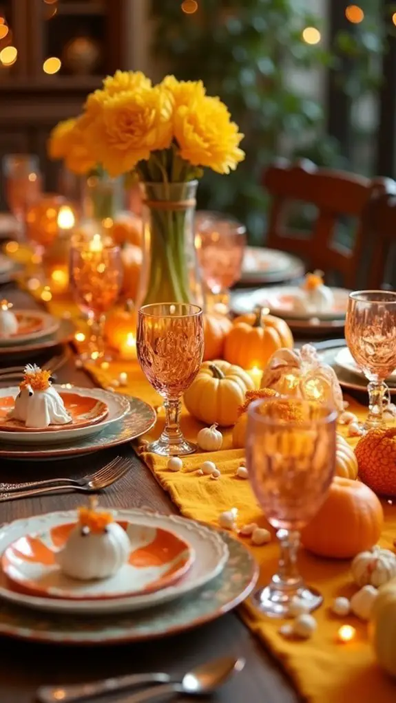 candy corn themed decorations