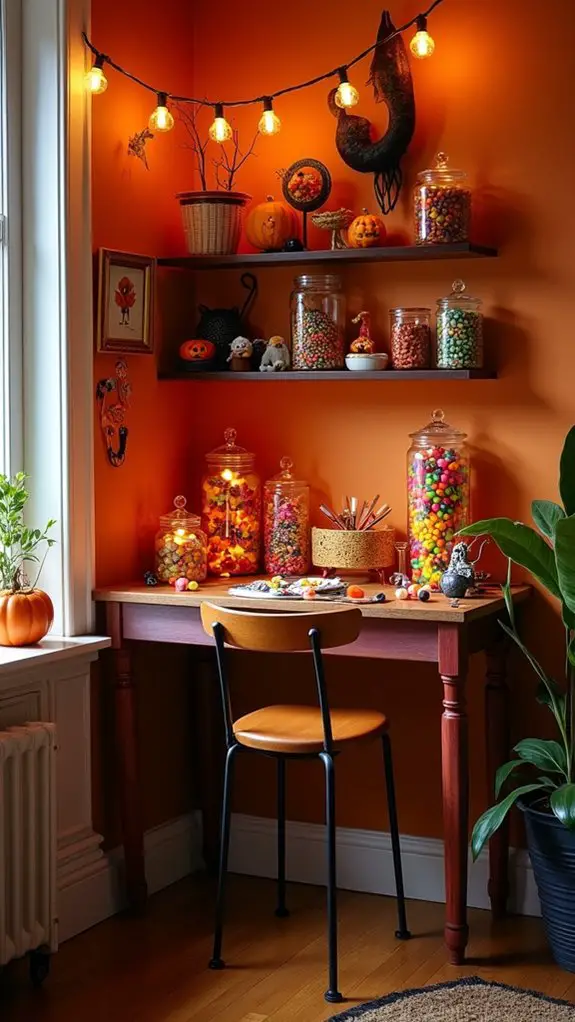 candy station for halloween