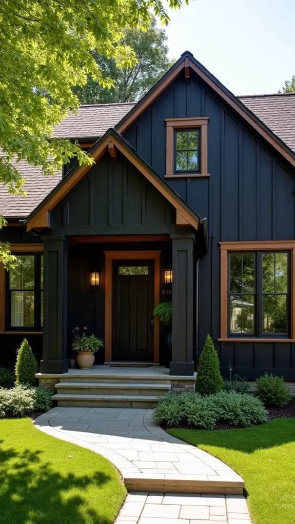 charcoal black meets warm taupe