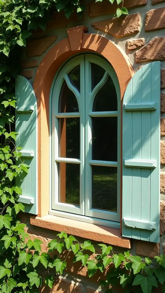 charming arched cottage windows
