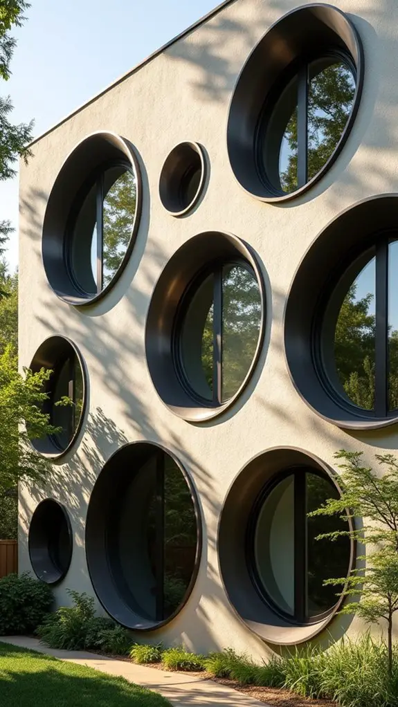 charming circular architectural features