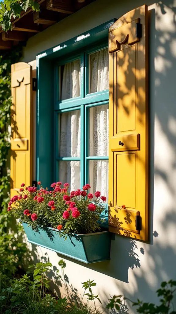 charming decorative window shutters