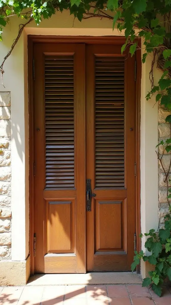 charming functional sliding shutters