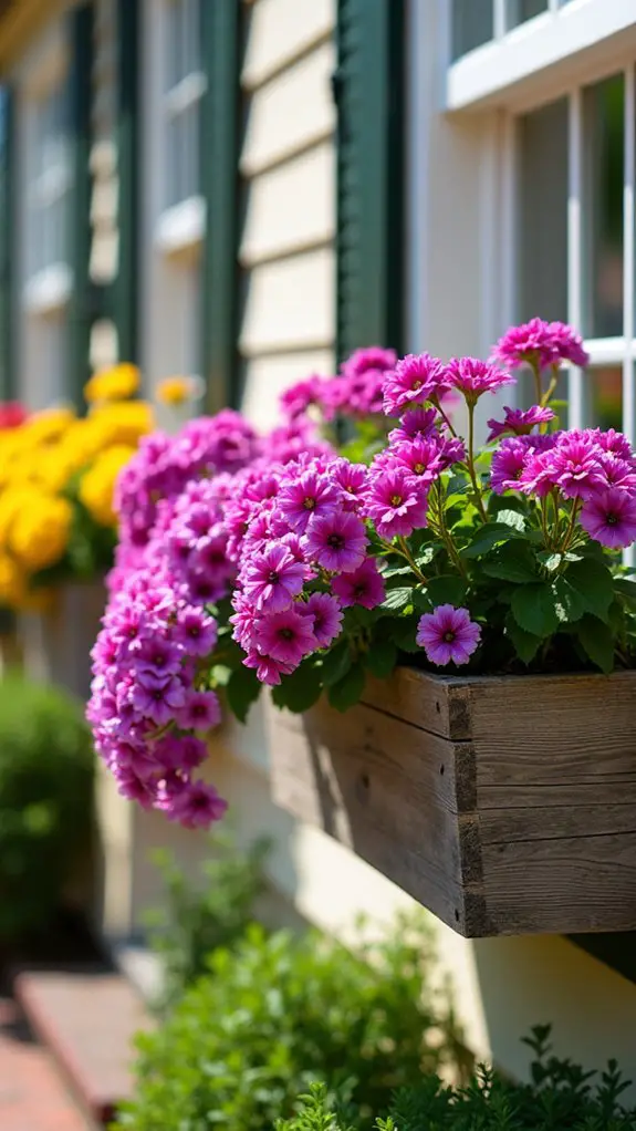 charming hanging window planters