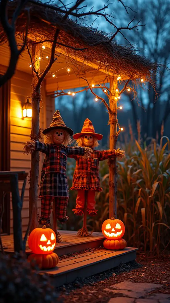 charming harvest porch decor