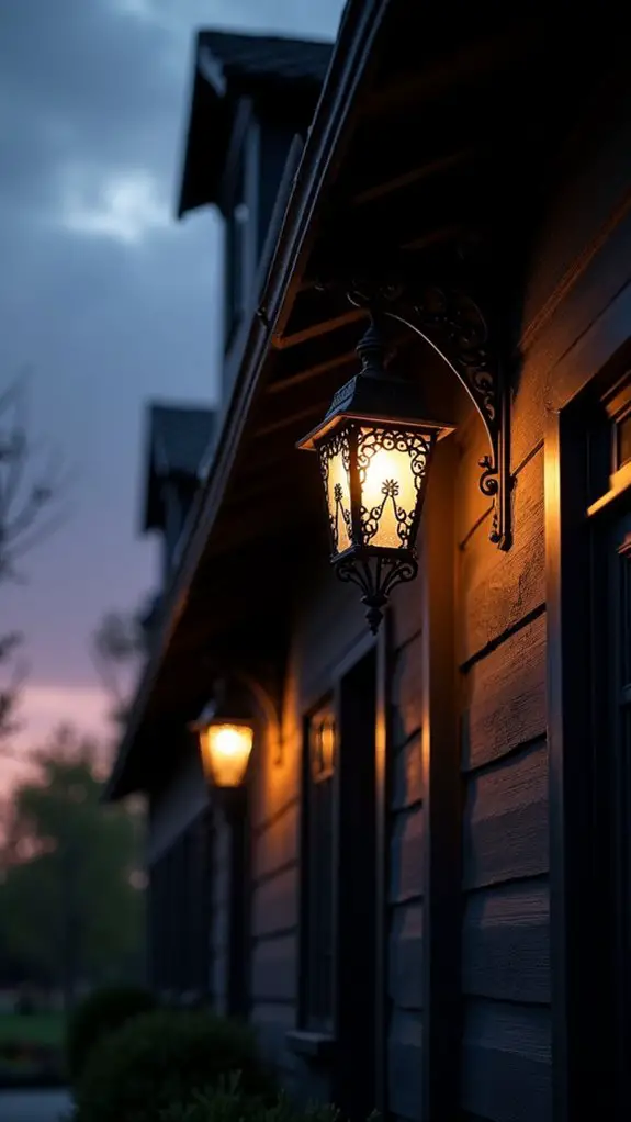 charming nostalgic exterior lighting